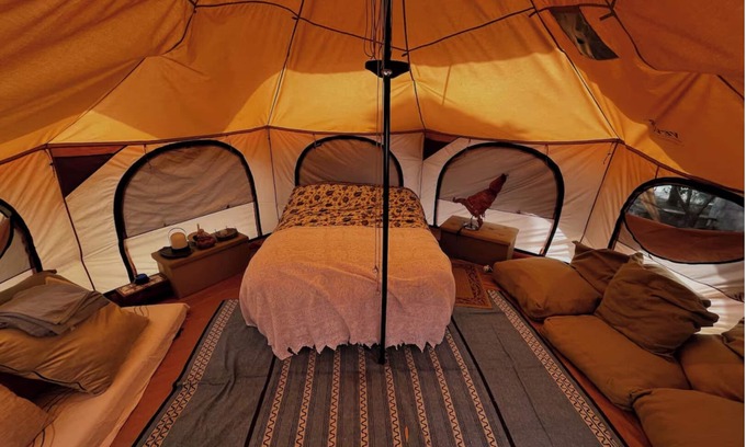 Quartu Sant'Elena Alquiler De RV | Glamping tent among olive trees In Our Garden Sardinia