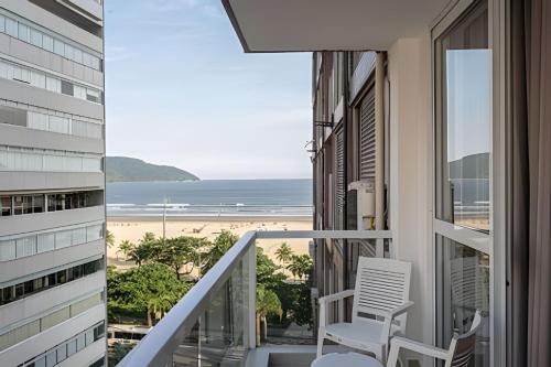 Santos Apartamento | Gonzaga Beach Vibes: Pé na Areia com 2 quartos