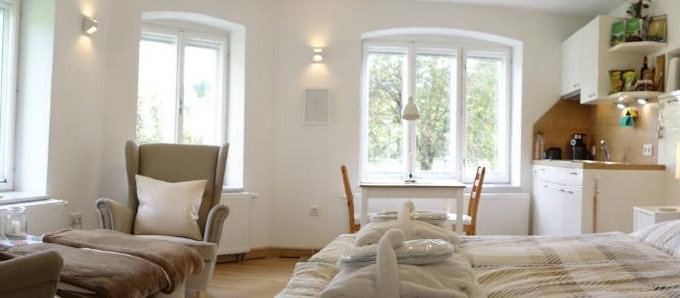 Bad Großpertholz Apartamento | Grüne Wiese - Gäste-Minibungalow in der Edermühle