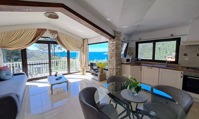 Vela Luka Complejo | Grandiose villa de piedra dálmata con apartamentos, piscina, jacuzzi, sauna