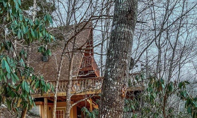 Canton Cabina | Guest suite in A-frame cabin with private entrance/private bath