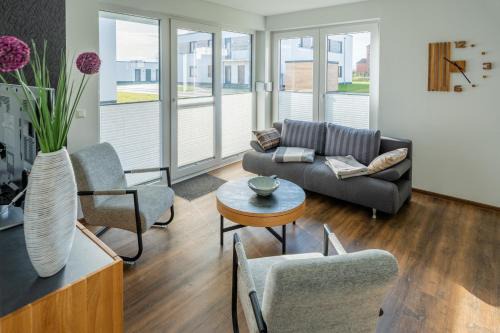 Schwerin Apartamento | Hangar 19 Superior Apartment mit Terrasse und Garten H1W1