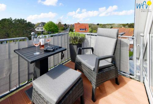 Wangerooge Apartamento | Haus Dünenrose Ferienwohnung Strandläufer