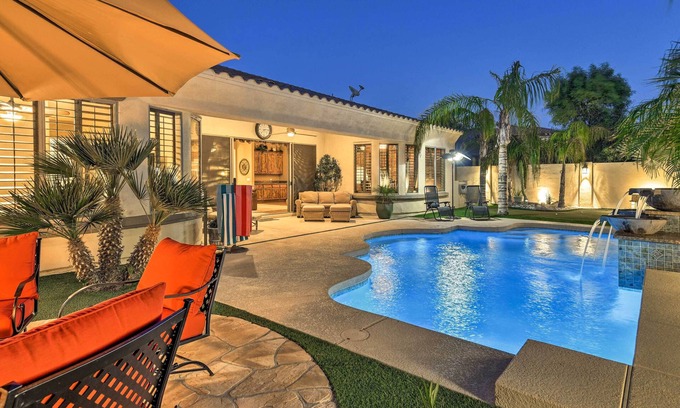 Power Ranch Casa | Lux Gilbert Home w / Pvt Piscina climatizada + Putting Green!