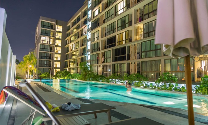 Talat Nuea Condominio | Habitación nueva y luminosa con cocina Gimnasio Piscina de sal Sauna Vapor