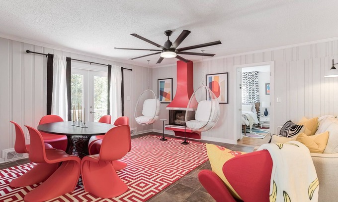 Burlington Casa | Historic 7-BR Mansion w/ Private Creek, Near Park