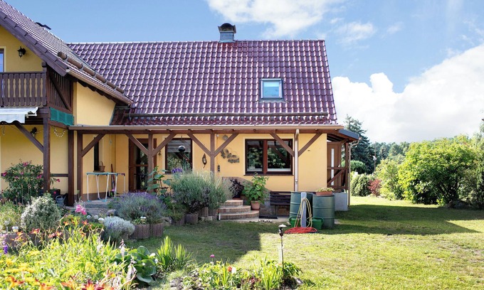 Althuttendorf Casa | Casa de vacaciones 'Engert Mit Holzofensauna' con terraza privada, jardín compartido y Wi-Fi