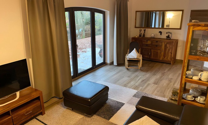 Stromberg Casa | Casa de vacaciones 'Schindeldorf' con terraza privada, jardín privado y Wi-Fi