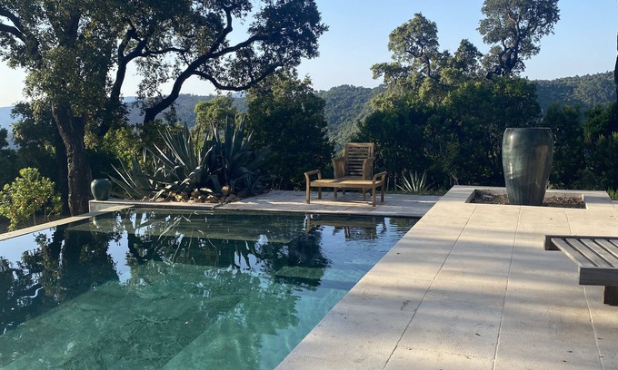 Collobrieres Casa | House exceptional site on 10 Ha panoramic sea view of the Gulf of St-Tropez