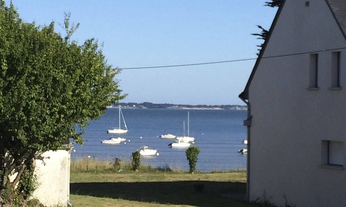 Kervoyal Casa | Casa vista al mar cerca de playa pequeña