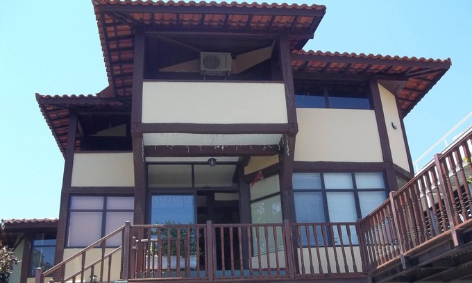 Ilhabela Casa | Casa con 4 suites, Yacht Club, piscina, terraza / terraza, vista al mar, cerca de la Villa