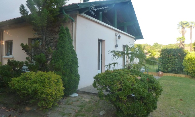 Boucau Casa | Casa con jardín, cerca de la playa, el puerto y el río.