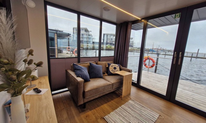 Wendtorf Alquiler De Eote | Houseboat Fjord Cirrus with bio sauna and roof terrace in Wendtorf