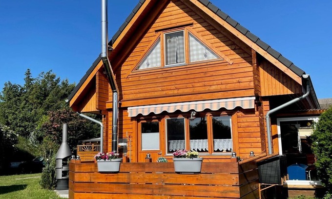 Born auf dem Darss Casa | Ideal für die Kleine Familie mit Zwei Kindern "blockhaus - de lüt Holt Hus"