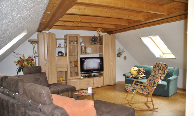 Brand-Erbisdorf Apartamento | apartamento idílico y soleado en el estanque de natación natural y con chimenea