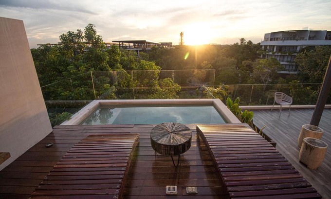 Barrio Zama Apartamento | Kataleya Tulum by Zaazil - New Luxury Penthouse 3-level, 3240 sqft , Private Pool, Terrace and Roof Top in Luum Zama in the Jungle