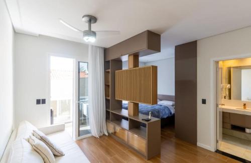 Piracicaba Apartamento | Kitnet Quarto Cozinha Sala Mobiliado