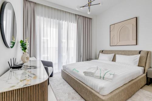 Dubai Apartamento | Knokey Dubai Creek Beach with Lagoon Pool access