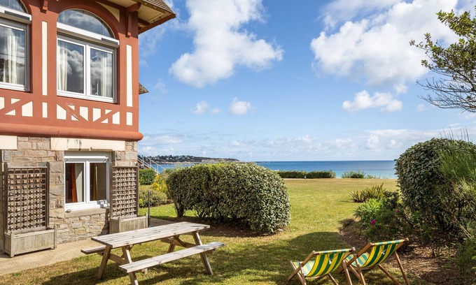 Saint-Cast-le-Guildo Apartamento | L'Ambassadeur - Magnifique appartement dans l'ancien hôtel Ar Vro