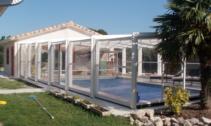 Muret Casa | La piscina de olivos tropicales, cubierta, spa, sauna