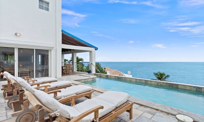 Bouvet Island Villa | La Maison de L'Ile, Stylish with Boho Chic Caribbean Flare, 6 Bdrms & 5 Bthrms.