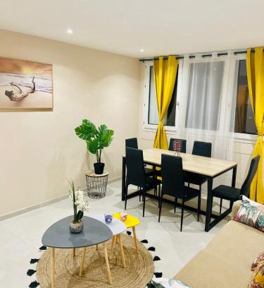 Beauvais Apartamento | La saveur Tropicale-Proche centre ville-Aéroport