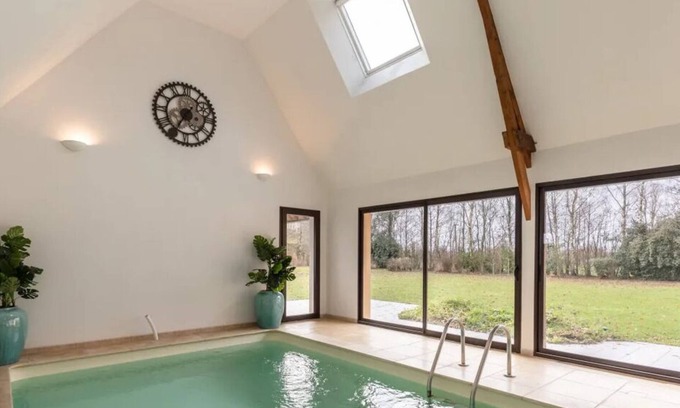 Gonneville-sur-Honfleur Villa | Villa DIAMANTI 5★ | Piscina, Jacuzzi, Sauna, Jardín | 8 personas