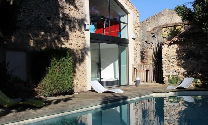 Saint-Loup-Lamaire Cabaña | Gran casa con encanto con piscina privada, spa, sauna, hammam, gimnasio.