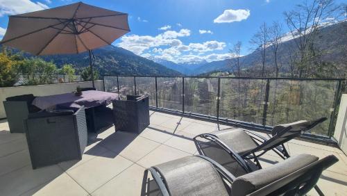 Saint-Jean-de-Sixt Apartamento | Le Berceau des Aiguilles - Vue montagne, terrasse - AravisTour