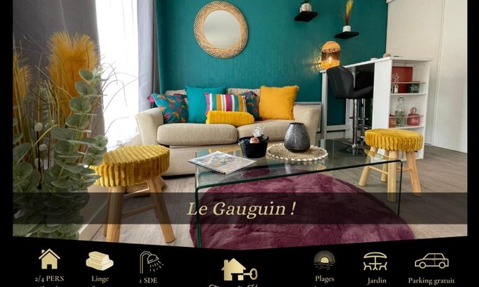 Le Pouldu Apartamento | LE GAUGUIN, T2 Cosy, 2-4 Pers, à 300m des plages