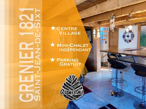 Saint-Jean-de-Sixt Apartamento | Le Grenier 1821 - Mini chalet - Centre village - AravisTour