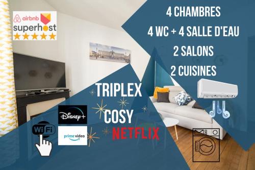 Haussonville-Blandan-Mon Desert-Saurupt Apartamento | Le Maxi Dupont Thermal Netflix Clim Fibre OscarNewHome