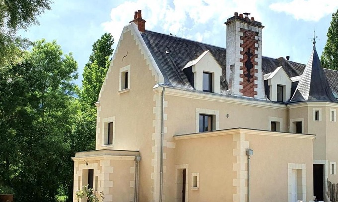 Couture-sur-Loir Casa | Le Moulin de Ronsard : Demeure spacieuse, jardin et vue sur le Loir - 8 personnes - FR-1-491-459