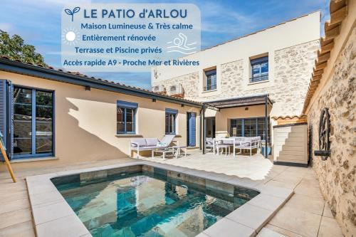 Fabrezan Villa | Le Patio d'Arlou, Maison de caractère