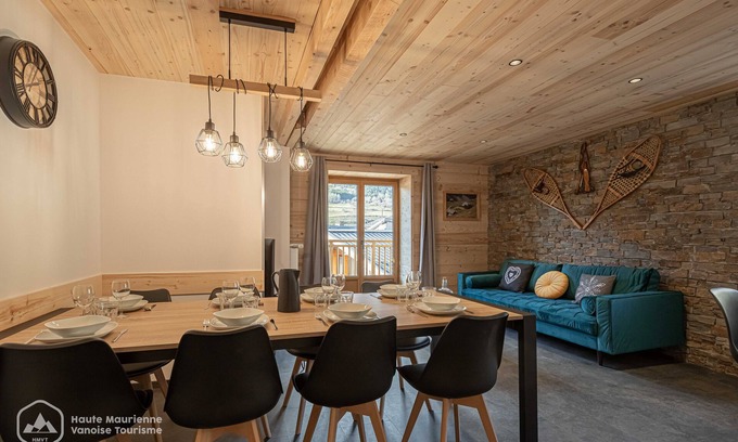 Termignon Apartamento | Le Temps Suspendu - "Anémone" Charming apartment - 8 people