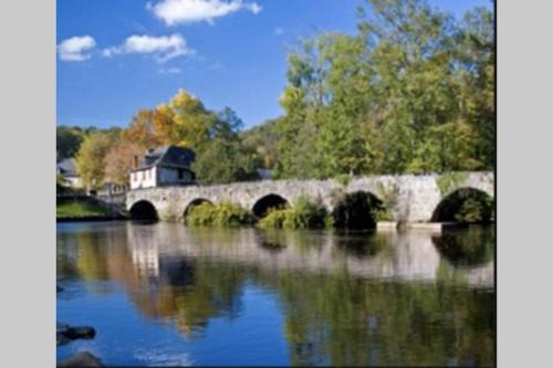 Voutezac Casa | LES HORTENSIAS Spacieuse Maison en ardoise du pays FIBRE