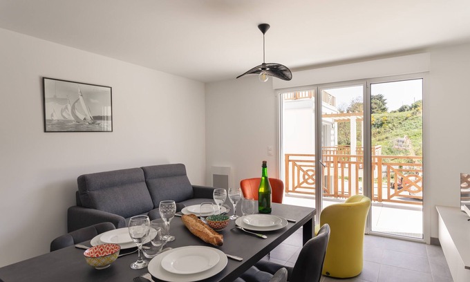 Sables-d'Or-les-Pins Apartamento | Les pins #201 - Appt à moins d'un km de la plage