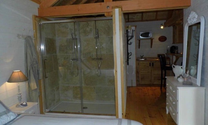 Fichous-Riumayou Cabina | Cabaña de madera-De Lujo-Bañera de hidromasaje-Vista al campo-Gîtes de France