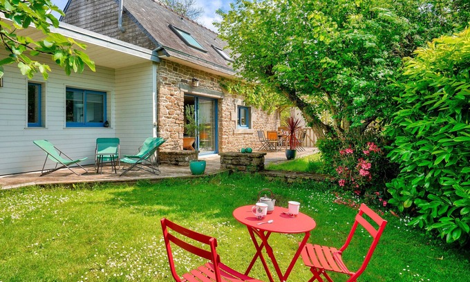 Combrit Chalet De Esquí | Casa favorita para 6 en el pais Bigouden