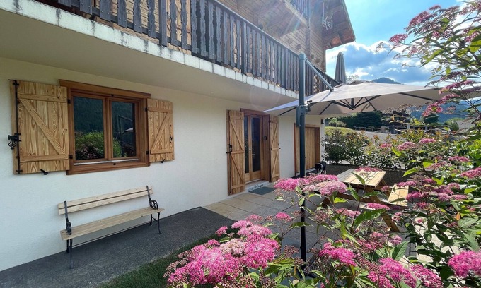 La Chapelle-d'Abondance Apartamento | Lovely 3-room chalet, ground floor, terrace, garden