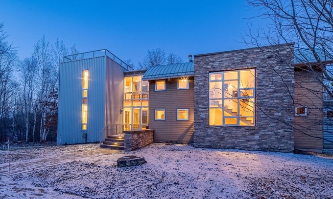 Baldwin Casa | Luxe Lakefront Estate near Minneapolis, Hot Tub, Sauna, Kayaks, Sleeps up to 20