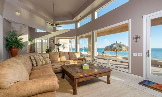 Puerto Peñasco Casa | Lujosa casa de playa INCREÍBLE VISTA Capacidad 12, 3Br / 3Ba Amplio y elegante