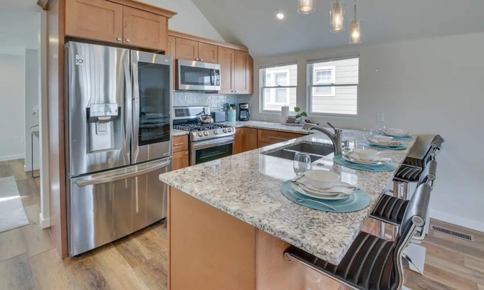 Rapid City Casa | Bungalow de lujo - Blue House - Downtown Rapid City