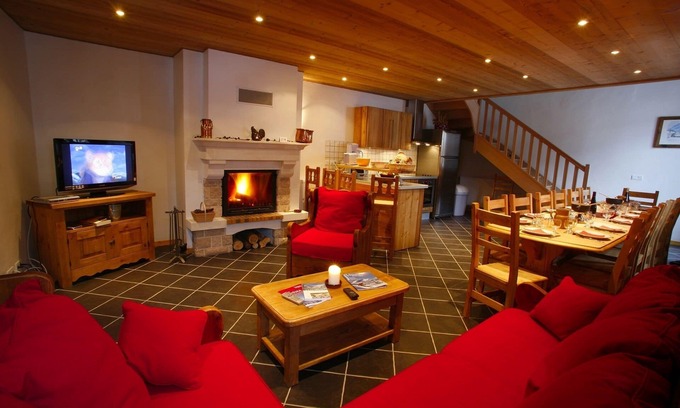 Valloire Apartamento | Apartamento de lujo, ski-in ski-out para 15 personas. Centro Valloire