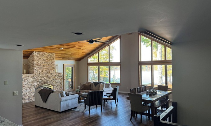 Marquette County Casa | Casa de lujo en la playa del lago Michigamme