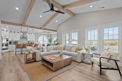 Ocean Isle Beach Casa | Luxury New Build Steps to Beach w Elevator Pool