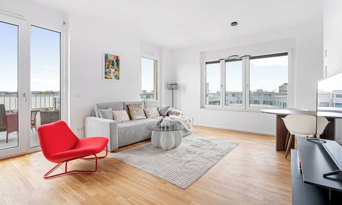 Boeblingen Apartamento | Luxus 3-Room Apart. HANSEN I Centre I Family I Balcony I Panzer Kaserne IParking