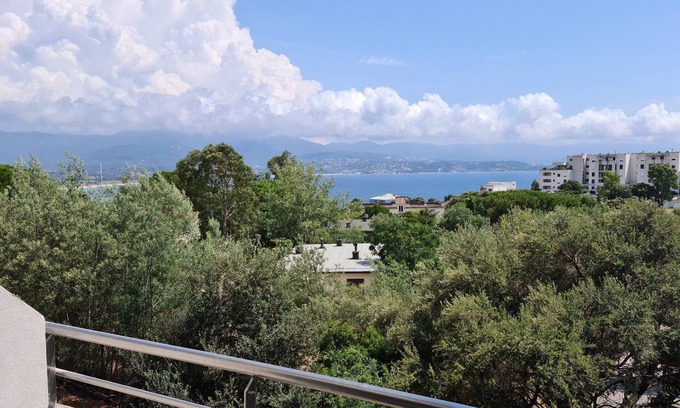 Le Ricanto Apartamento | Magnificent T2 parahotelier with 23m2 south-facing terrace and sea view