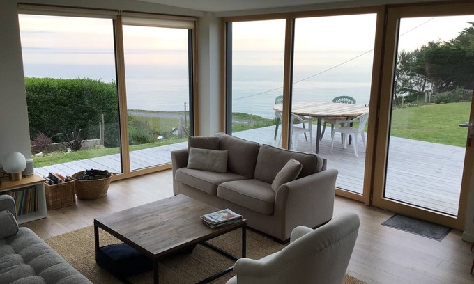 Maupertus-sur-Mer Casa | Maison Avec vue mer Imprenable