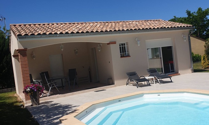 Bruguieres Apartamento | MAISONNETTE-STUDIO 2 PERSONAS EN JARDÍN - TOULOUSE